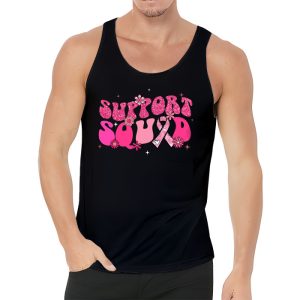 Support Squad Team Breast Cancer Awareness Retro Groovy Tank Top 3 3