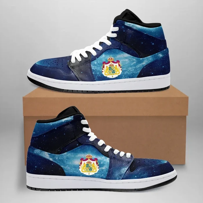 Sweden High Sneakers Air Jordan 1 - Blue Galaxy JD1 Shoes