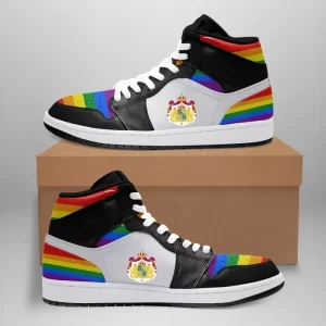 Sweden High Sneakers Air Jordan 1 - LGBT JD1 Shoes