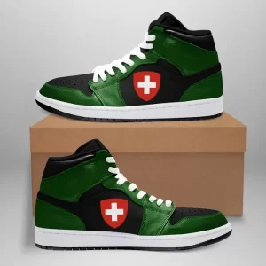 Switzerland High Sneakers Air Jordan 1 - Pine Green 2.0 JD1 Shoes