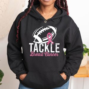 Tackle Football Pink Ribbon Breast Cancer Awareness Hoodie 1 4