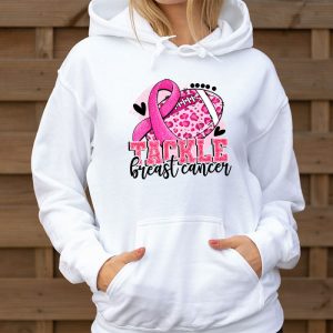 Tackle Football Pink Ribbon Breast Cancer Awareness Hoodie 3 1