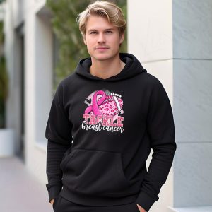 Tackle Football Pink Ribbon Breast Cancer Awareness Hoodie 3 6