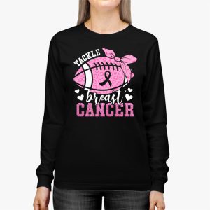 Tackle Football Pink Ribbon Breast Cancer Awareness Longsleeve Tee 2 4