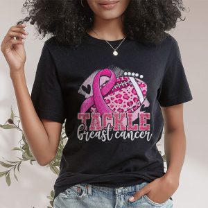 Tackle Football Pink Ribbon Breast Cancer Awareness T Shirt 2 1