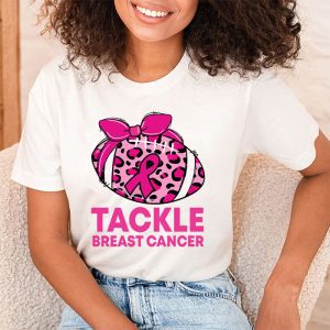 Tackle Football Pink Ribbon Breast Cancer Awareness T Shirt 2 2