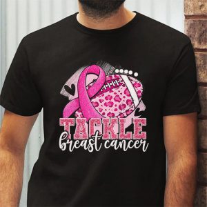 Tackle Football Pink Ribbon Breast Cancer Awareness T Shirt 3 1