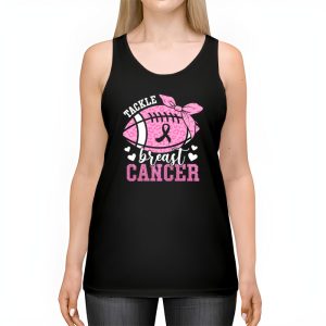 Tackle Football Pink Ribbon Breast Cancer Awareness Tank Top 2 4