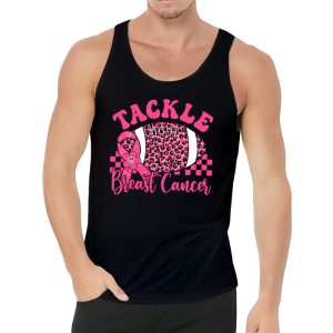 Tackle Football Pink Ribbon Breast Cancer Awareness Tank Top 3