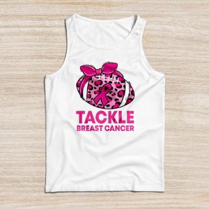 Tackle Breast Cancer Shirt Pink Ribbon Football Special Tank Top