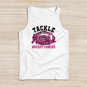 Tackle Football Pink Ribbon Breast Cancer Awareness Tank Top