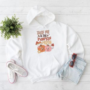 Take Me To The Pumpkin Patch Autumn Fall Thanksgiving Retro Hoodie 1 1