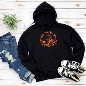 Take Me To The Pumpkin Patch Autumn Fall Thanksgiving Retro Hoodie 1 3