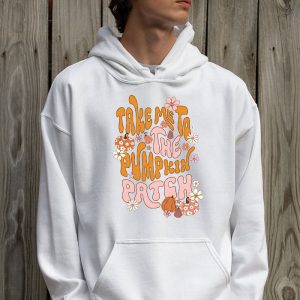 Take Me To The Pumpkin Patch Autumn Fall Thanksgiving Retro Hoodie 2