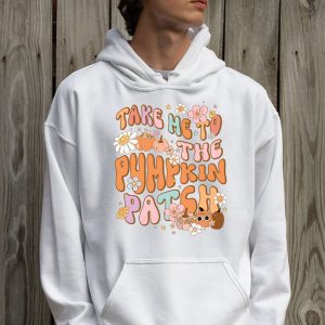 Take Me To The Pumpkin Patch Autumn Fall Thanksgiving Retro Hoodie 2 5