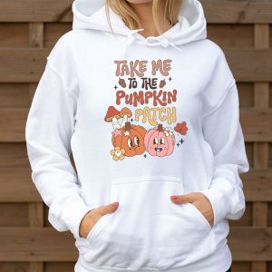 Take Me To The Pumpkin Patch Autumn Fall Thanksgiving Retro Hoodie 3 1