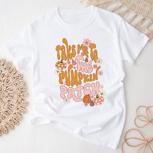 Take Me To The Pumpkin Patch Autumn Fall Thanksgiving Retro T-Shirt