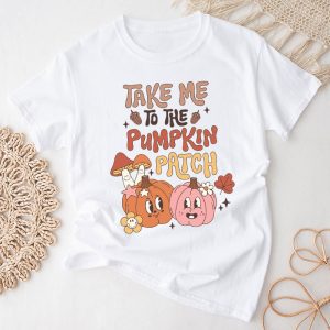 Take Me To The Pumpkin Patch Autumn Fall Thanksgiving Retro T-Shirt