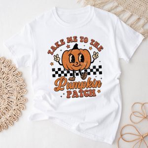 Take Me To The Pumpkin Patch Autumn Fall Thanksgiving Retro T-Shirt