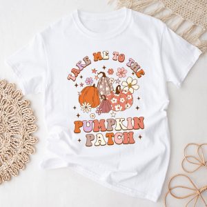 Take Me To The Pumpkin Patch Autumn Fall Thanksgiving Retro T-Shirt