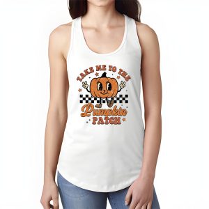 Take Me To The Pumpkin Patch Autumn Fall Thanksgiving Retro Tank Top 1 4