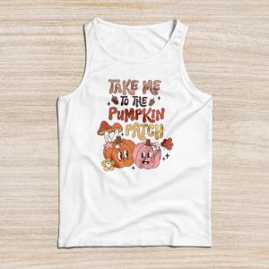 Take Me To The Pumpkin Patch Autumn Fall Thanksgiving Retro Tank Top