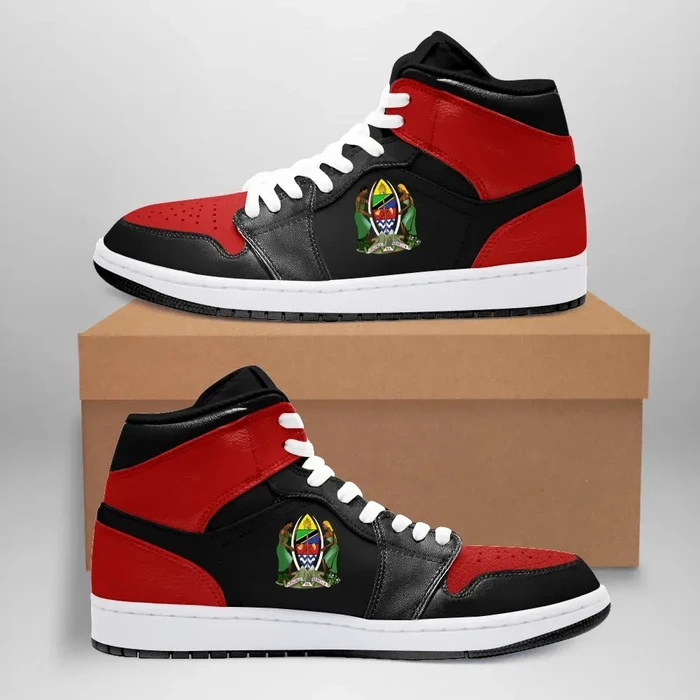 Tanzania High Sneakers Air Jordan 1 - Retro 'Bred' 2001 JD1 Shoes