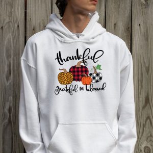 Thankful Grateful Blessed Pumpkin Thanksgiving Day Women Hoodie 2