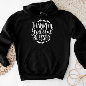 Funny Thanksgiving Shirts Thankful Grateful Blessed Pumpkin Thanksgiving Day Hoodie