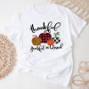 Thankful Grateful Blessed Pumpkin Thanksgiving Day Women T-Shirt