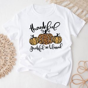 Thankful Grateful Blessed Pumpkin Thanksgiving Day Women T-Shirt