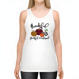 Thankful Grateful Blessed Pumpkin Thanksgiving Day Women Tank Top 2