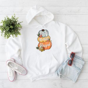 Thankful Grateful Blessed Thankful Pumpkin Thanksgiving Fall Hoodie 1