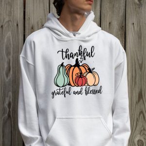 Thankful Grateful Blessed Thankful Pumpkin Thanksgiving Fall Hoodie 2 2