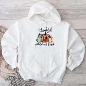 Thankful Grateful Blessed Thankful Pumpkin Thanksgiving Fall Hoodie