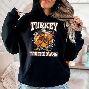 Thanksgiving Turkey And Touchdowns Football Men Kids Women Hoodie 2 1