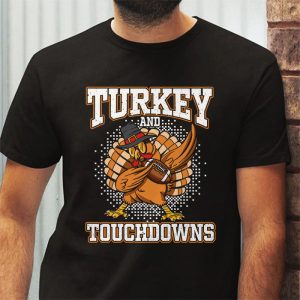 Thanksgiving Turkey And Touchdowns Football Men Kids Women T Shirt 3 1