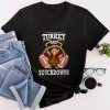 Thanksgiving Turkey And Touchdowns Football Men Kids Women T-Shirt