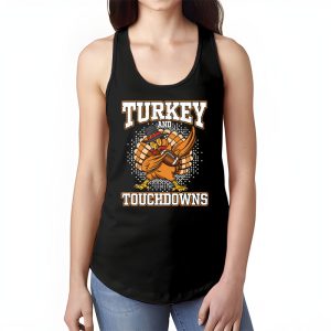 Thanksgiving Turkey And Touchdowns Football Men Kids Women Tank Top 1 1