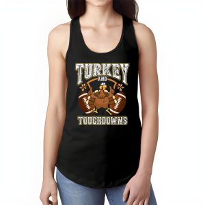 Thanksgiving Turkey And Touchdowns Football Men Kids Women Tank Top 1 3