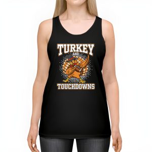 Thanksgiving Turkey And Touchdowns Football Men Kids Women Tank Top 2 1