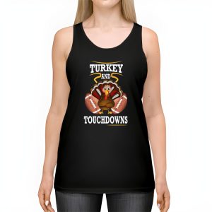 Thanksgiving Turkey And Touchdowns Football Men Kids Women Tank Top 2 2