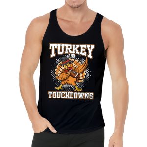 Thanksgiving Turkey And Touchdowns Football Men Kids Women Tank Top 3 1