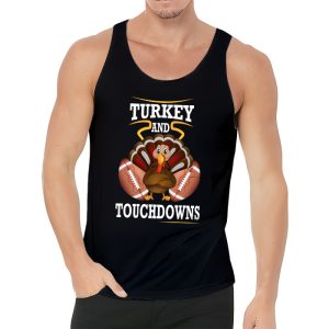 Thanksgiving Turkey And Touchdowns Football Men Kids Women Tank Top 3 2