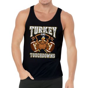 Thanksgiving Turkey And Touchdowns Football Men Kids Women Tank Top 3 3