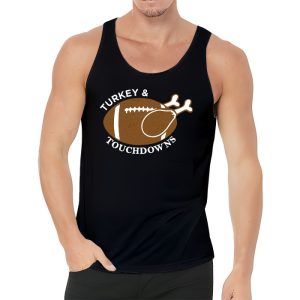 Thanksgiving Turkey And Touchdowns Football Men Kids Women Tank Top 3