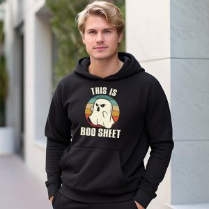 This Is Boo Sheet Ghost Retro Halloween Costume Men Women Hoodie 3 3