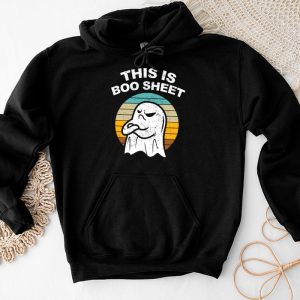 This Is Boo Sheet Ghost Retro Halloween Costume Men Women Hoodie