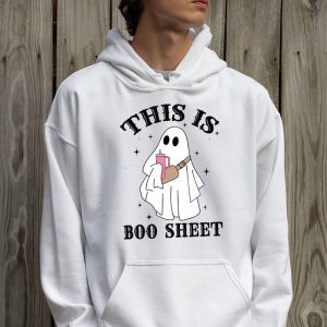 This Is Boo Sheet Spider Decor Ghost Spooky Halloween Hoodie 2 1