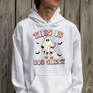 This Is Boo Sheet Spider Decor Ghost Spooky Halloween Hoodie 2 3